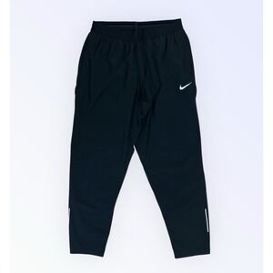 Nike Dri-Fit Running Pants Womens MEDIUM Black Pull On Zip Pockets Reflective